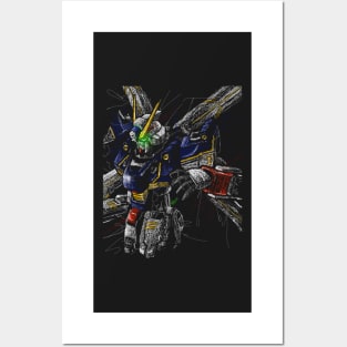 Crossbone gundam x1 standard version Posters and Art